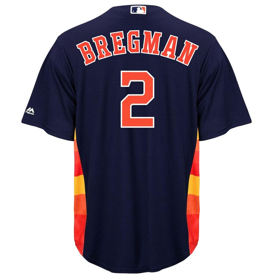 Alex Bregman 2 Houston Astros Home Official Cool Base Player Athletic Shirt
