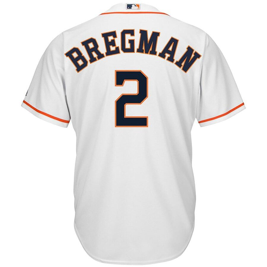 Alex Bregman 2 Houston Astros Home Official Cool Base Player Athletic Shirt