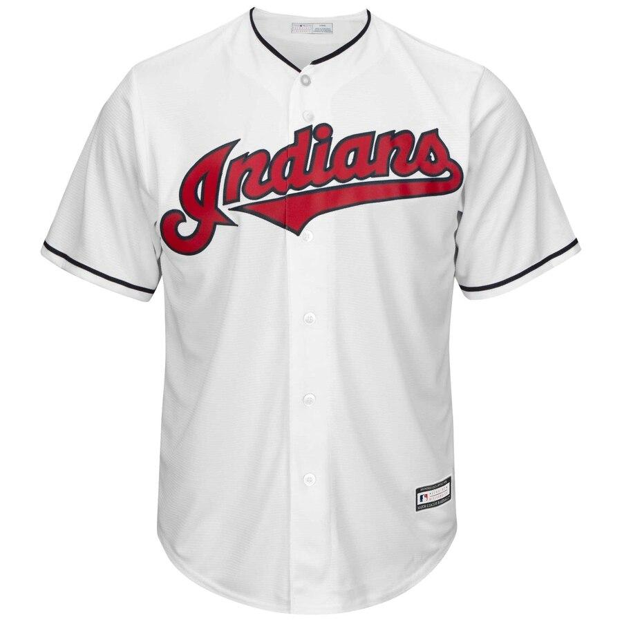 Lindor 12 Cleveland Indians Youth White Home Athletic Sports Shirt