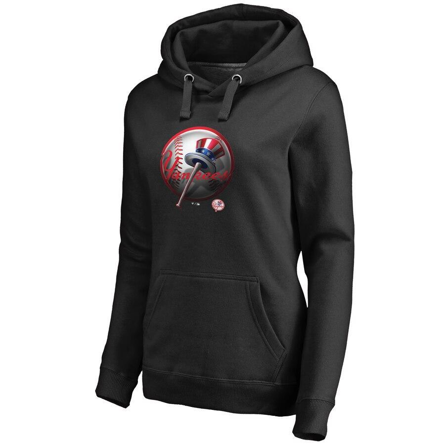 #61 BARRETT Women's New York City  Black Personalized Midnight Mascot Pullover Hoodie