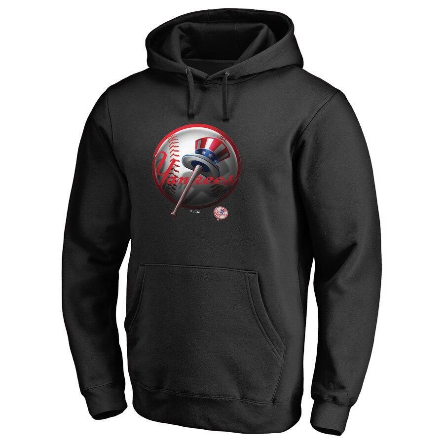#53 BRITTON Men's New York City  Black Personalized Midnight Mascot Pullover Hoodie