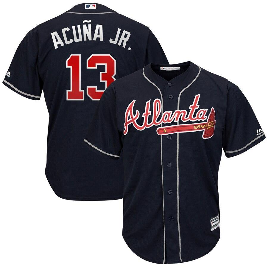 Ronald Acuna Jr. Atlanta Braves  Alternate Cool Base Player Athletic Shirt