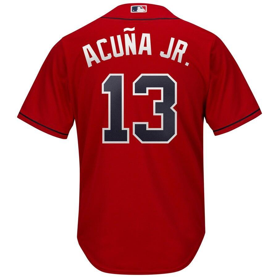 Ronald Acuna Jr. Atlanta Braves  Alternate Cool Base Player Athletic Shirt