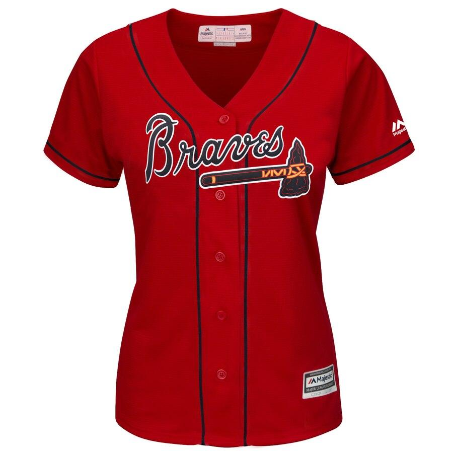 Freddie Freeman 5 Atlanta Braves Women's Alternate Cool Base Player Jersey – Cream