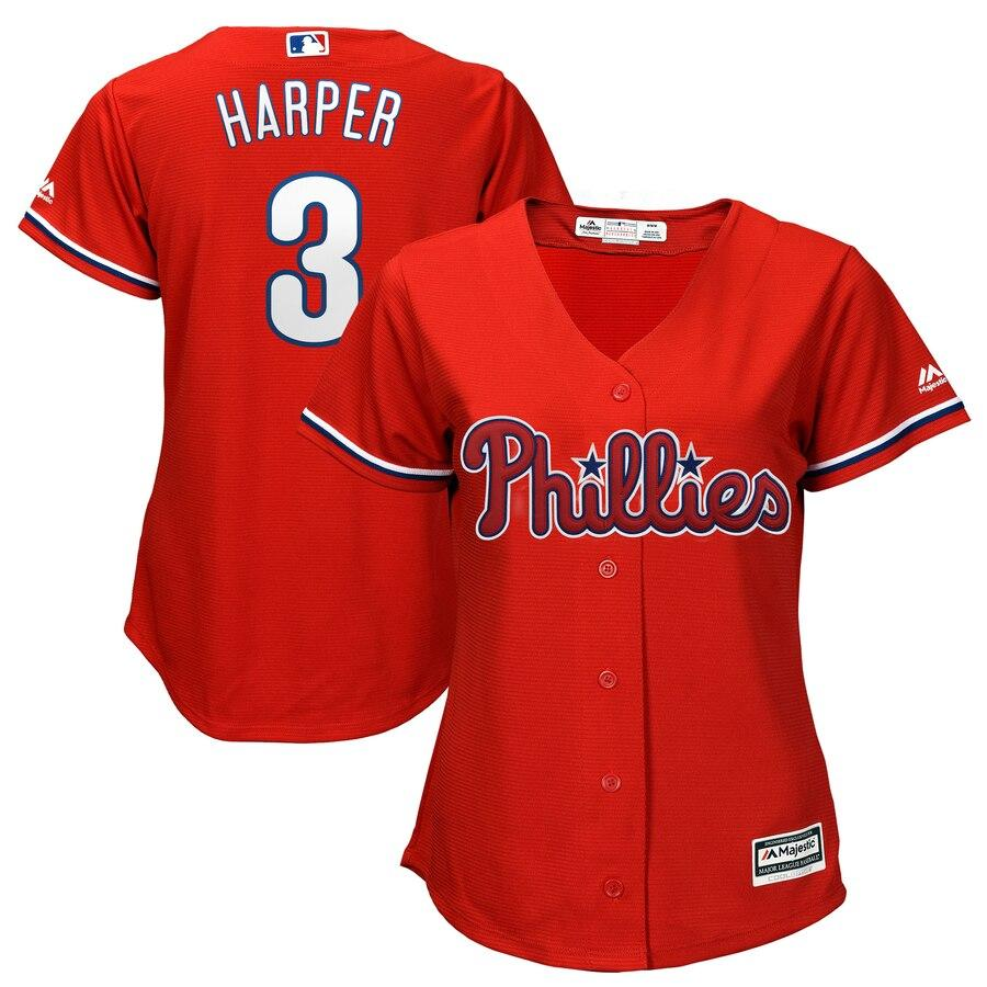 Bryce Harper Philadelphia Phillies Women's Away Official Cool Base Player Jersey