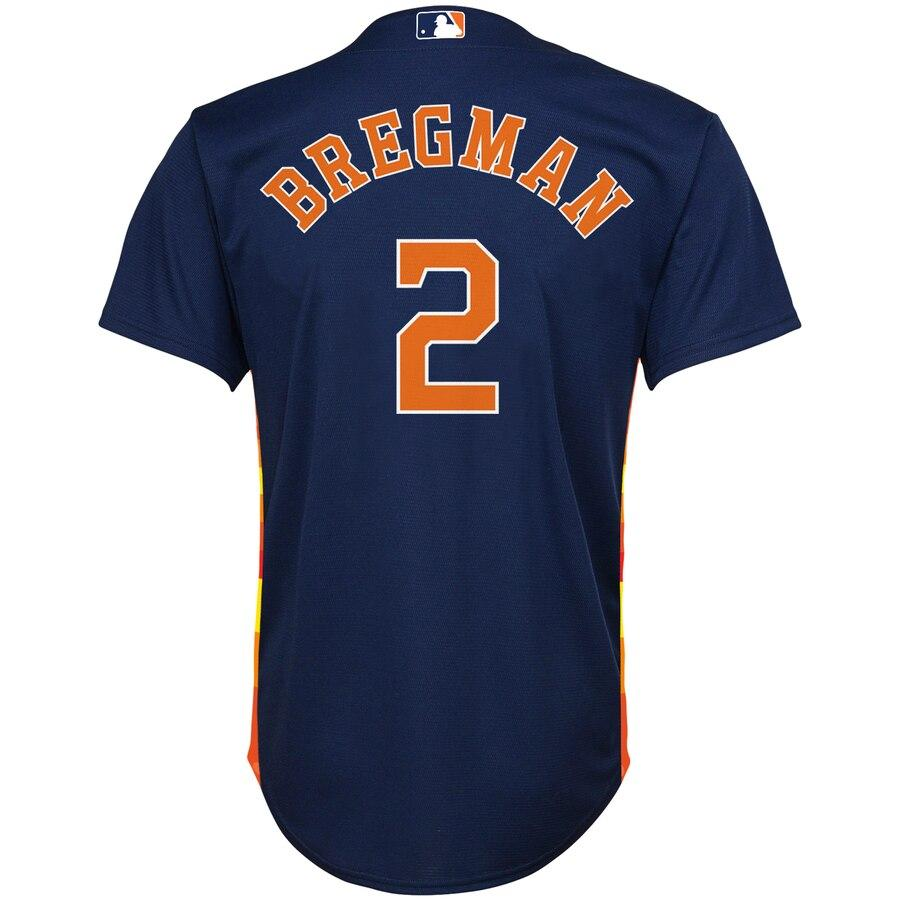 Alex Bregman 2 Houston Astros Youth Navy Alternate Official Cool Base Player Jersey