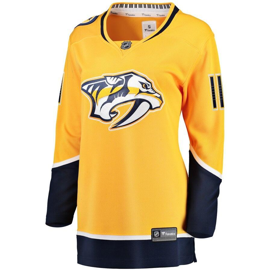 Brian Boyle Nashville Predators Branded Women's Home Breakaway Player Jersey – Gold