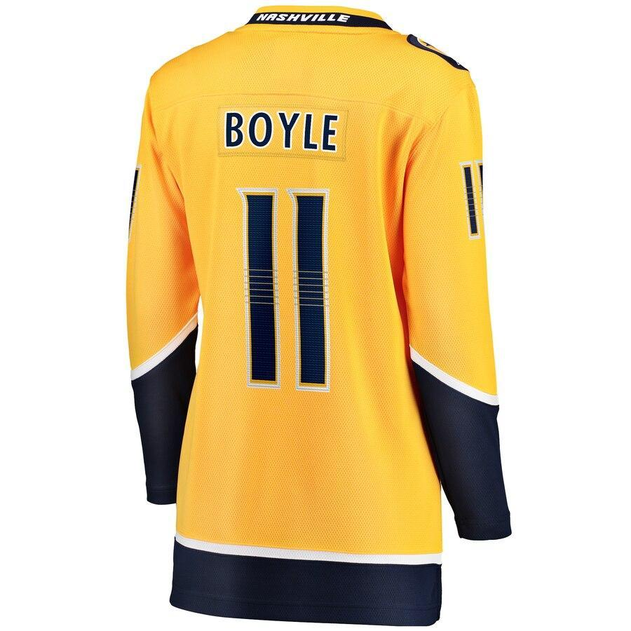 Brian Boyle Nashville Predators Branded Women's Home Breakaway Player Jersey – Gold