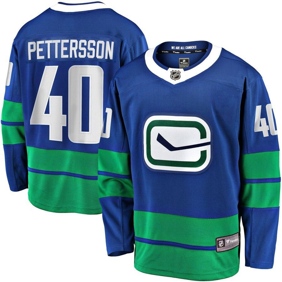 Elias Pettersson Vancouver Canucks Branded Classic Alternate Premier Breakaway Player Jersey - Royal