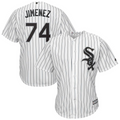 Eloy Jimenez 74 Chicago White Sox Home Cool Base Player Replica Jersey – White/Black