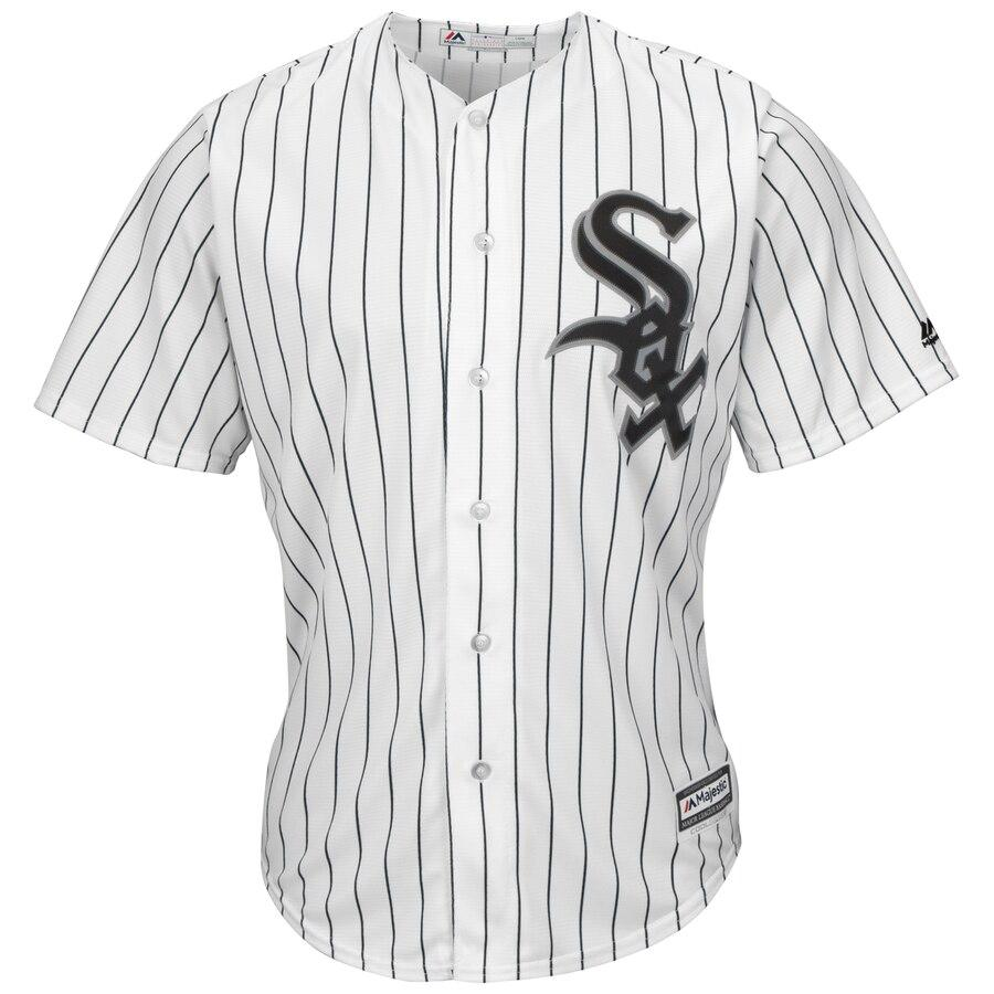 Eloy Jimenez 74 Chicago White Sox Home Cool Base Player Replica Jersey – White/Black