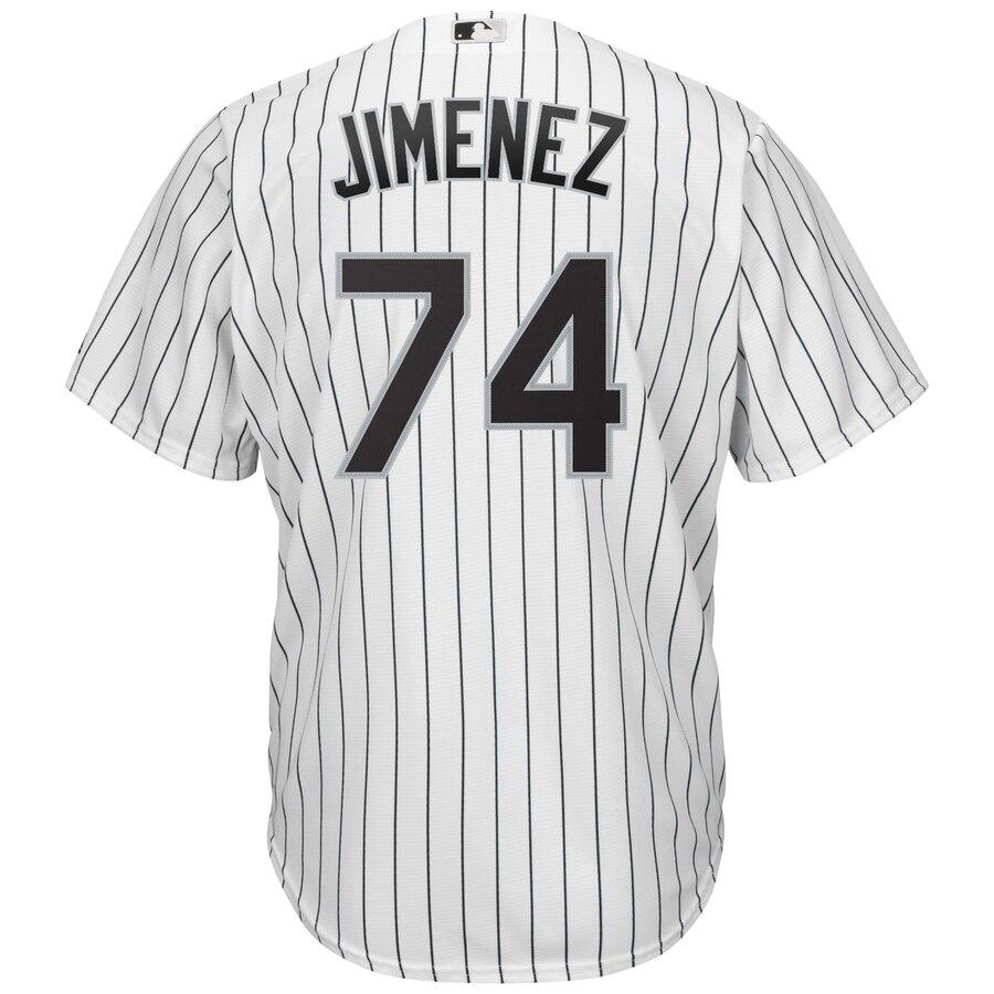 Eloy Jimenez 74 Chicago White Sox Home Cool Base Player Replica Jersey – White/Black