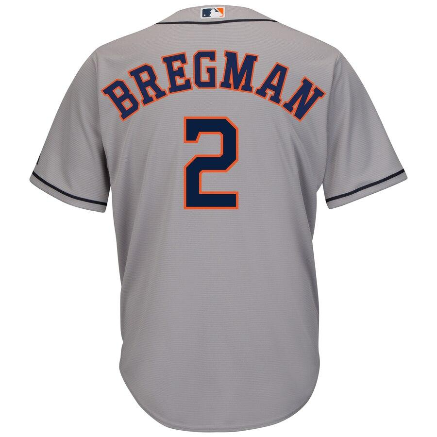 Alex Bregman 2 Houston Astros Home Official Cool Base Player Athletic Shirt