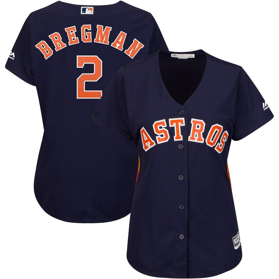 Alex Bregman Houston Astros Women's Navy Alternate Cool Base Player Jersey