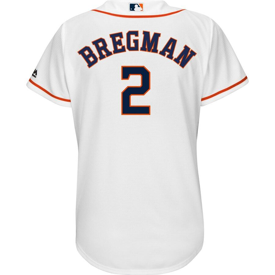 Alex Bregman 2 Houston Astros Women's White Home Cool Base Player Jersey