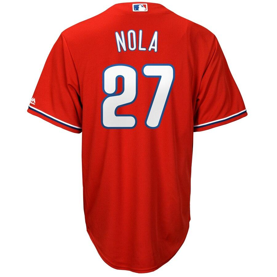 Aaron Nola 27 Philadelphia Phillies Alternate Official Cool Base Player Jersey
