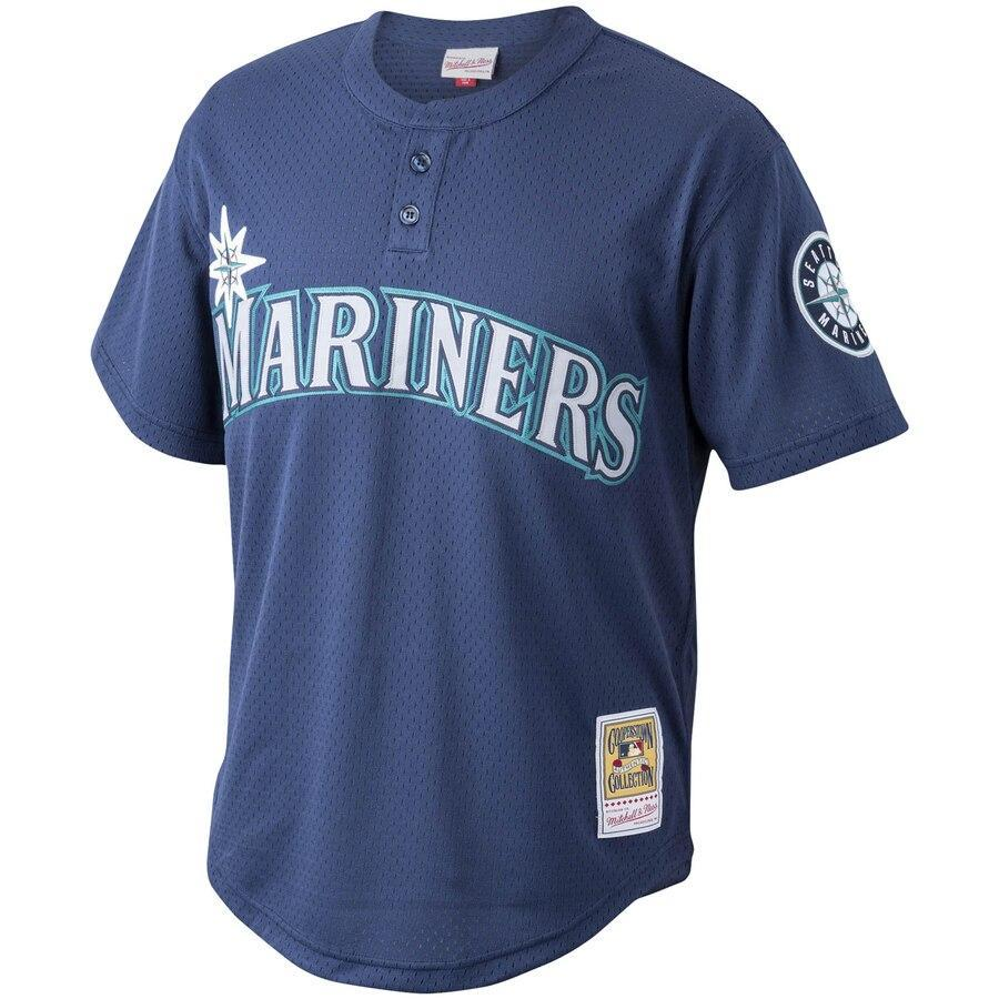 Men's Navy Cooperstown Collection Mesh Batting Practice Jersey