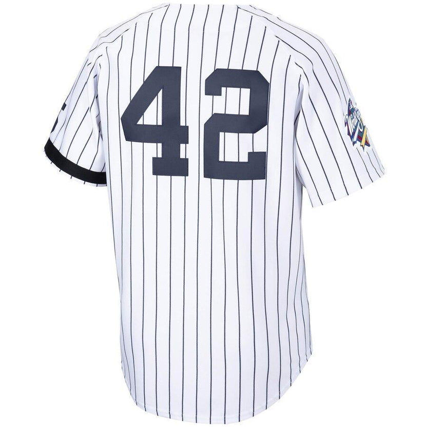 New York City White/Navy Home 1999 Cooperstown Collection Authentic Jersey