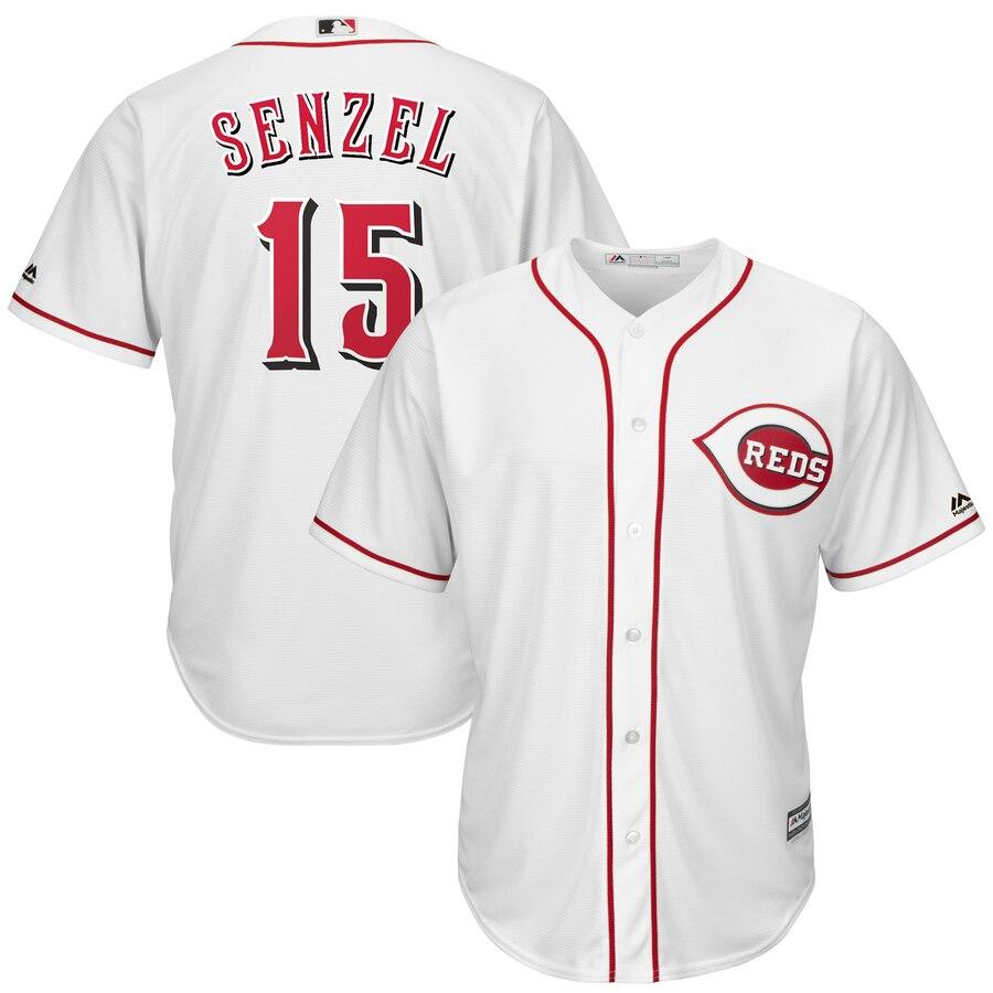 Nick Senzel Cincinnati Reds White Official Cool Base Player Jersey