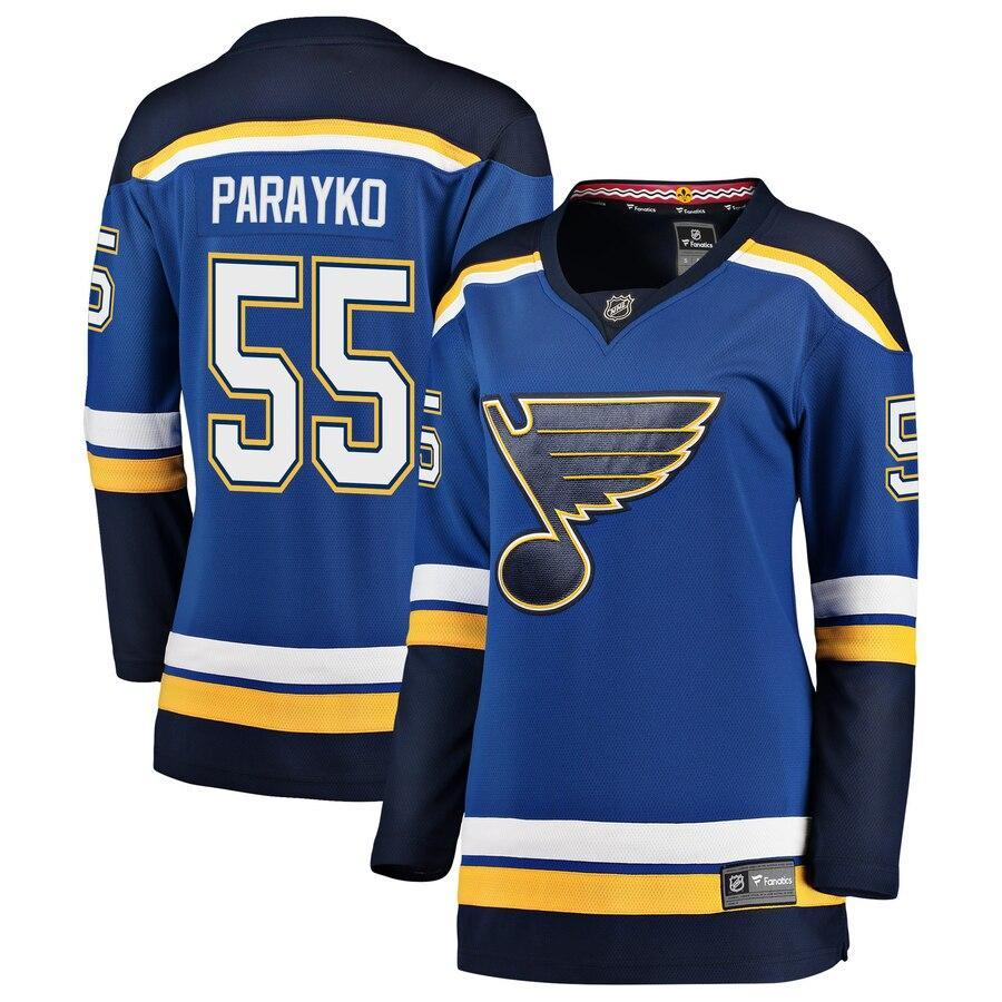 Colton Parayko St. Louis Blues Branded Women's Home Premier Breakaway Player Jersey - Blue