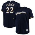 Christian Yelich Milwaukee Brewers Big & Tall Home Cool Base Player Jersey