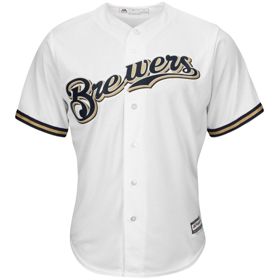 Christian Yelich Milwaukee Brewers Big & Tall Home Cool Base Player Jersey