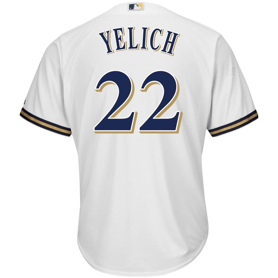 Christian Yelich Milwaukee Brewers Big & Tall Home Cool Base Player Jersey
