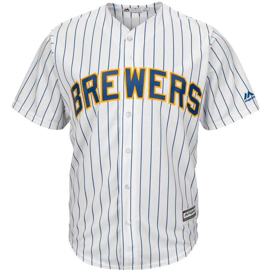 Christian Yelich Milwaukee Brewers White Big & Tall Alternate Cool Base Player Jersey