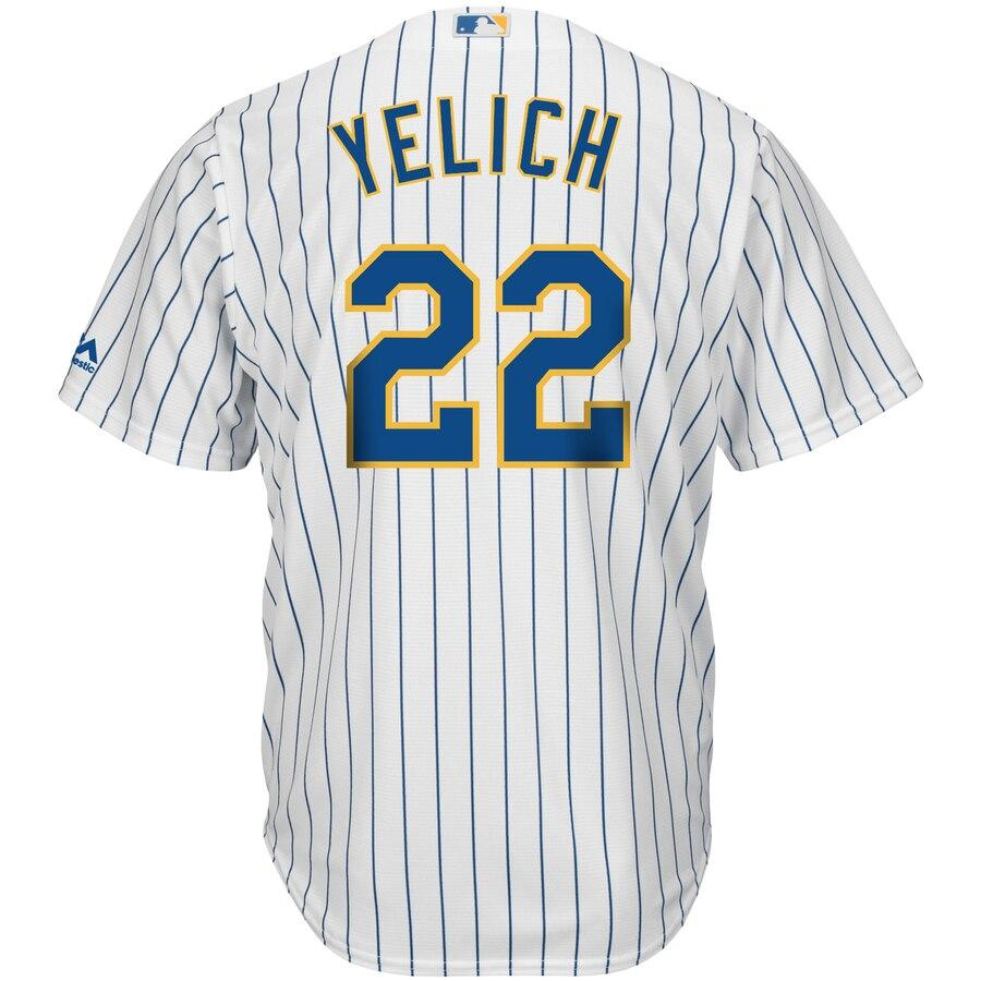 Christian Yelich Milwaukee Brewers White Big & Tall Alternate Cool Base Player Jersey