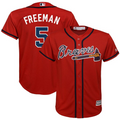 Freeman 5 Atlanta Braves Youth Navy Official Cool Base Player Jersey