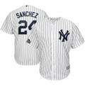 Gary Sanchez 24 New York City White/Navy 2019 London Series Cool Base Player Jersey
