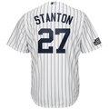 Giancarlo Stanton 27 New York City White/Navy  London Series Cool Base Player Jersey