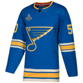 Binnington St. Louis Blues 2019 Stanley Cup Champions Alternate Player Jersey – Blue