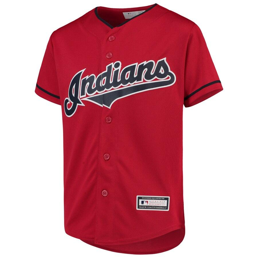 Lindor 12 Cleveland Indians Youth White Home Athletic Sports Shirt