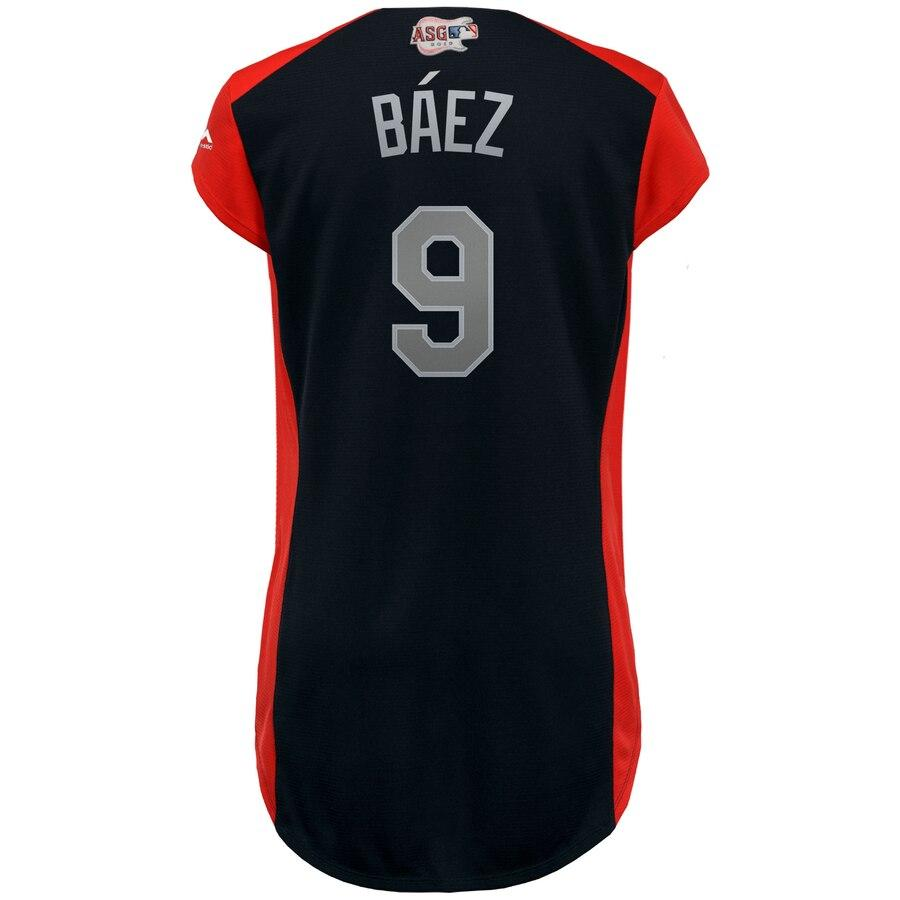 Javier Báez 9 National League Women's Navy   All-Star Game Workout Player Jersey