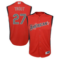 Mike Trout 27 American League Youth Red  MLB All-Star Game Player Jersey