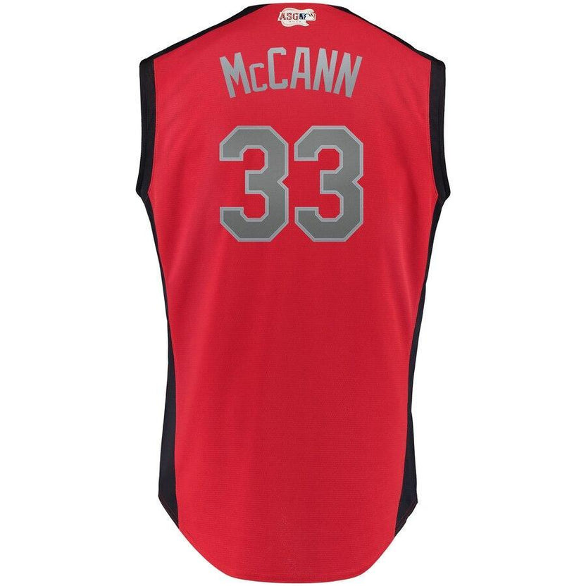 James McCann 33 American League Red  MLB All-Star Game Workout Player Jersey