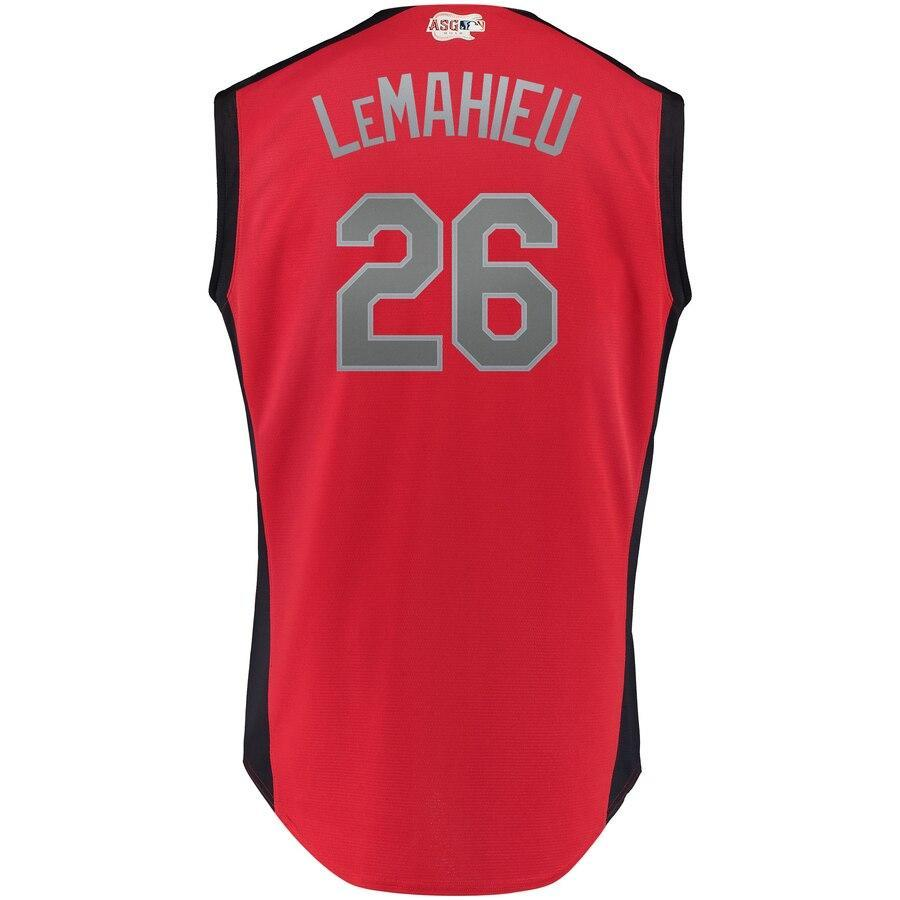 DJ LeMahieu American League Red  MLB All-Star Game Workout Player Jersey