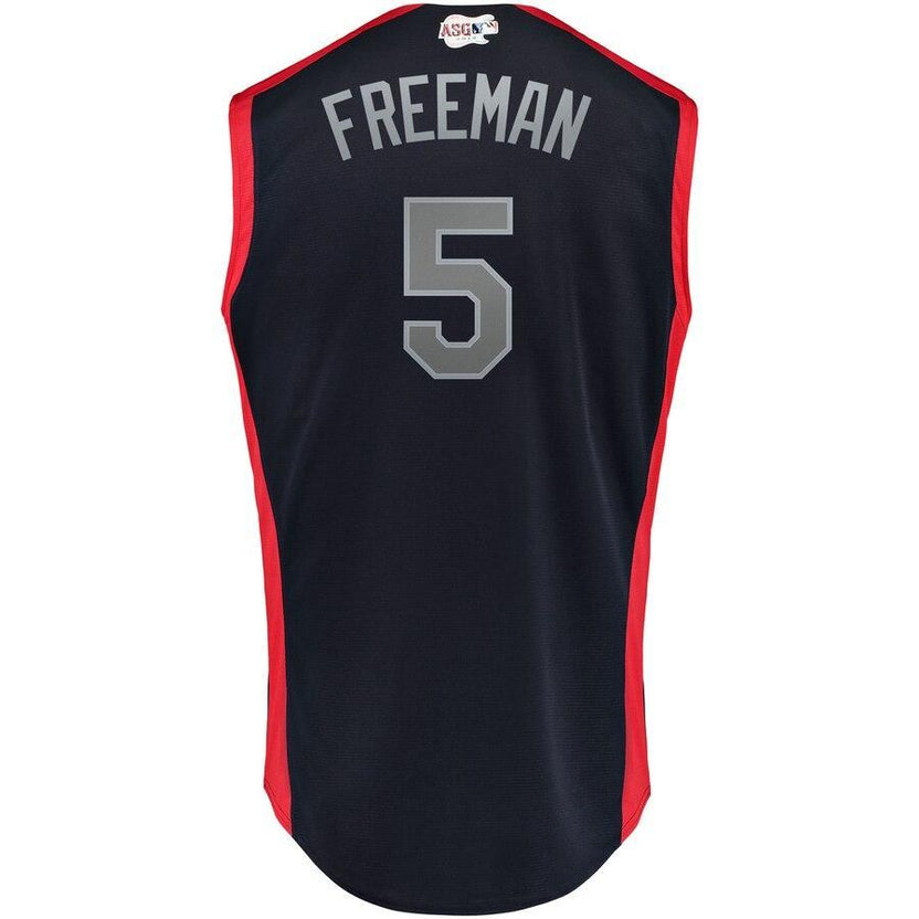 Freddie Freeman 5 National League Navy   All-Star Game Workout Player Jersey