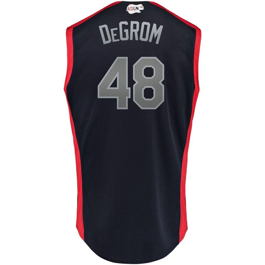 Jacob deGrom 48 National League Navy/Red  MLB All-Star Game Workout Player Jersey
