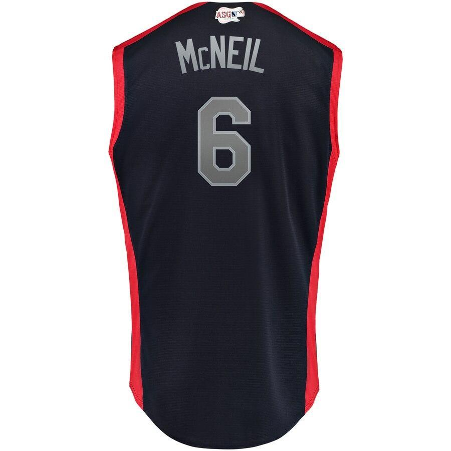 Jeff McNeil 6 National League Navy/Red   All-Star Game Workout Player Jersey