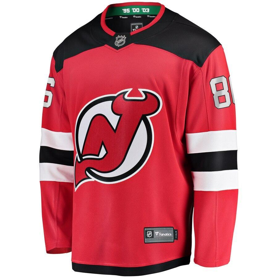Jack Hughes New Jersey Devils Branded Breakaway Player Jersey – Red