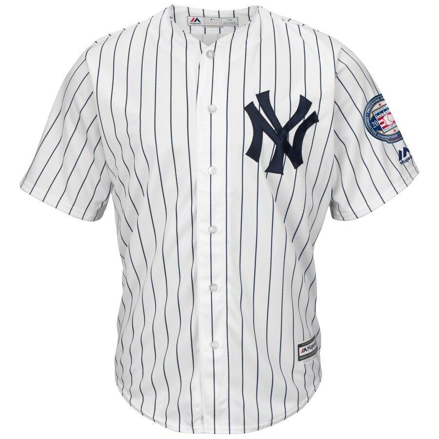 42 New York City White/Navy 2019 Hall of Fame Patch Cool Base Player Jersey