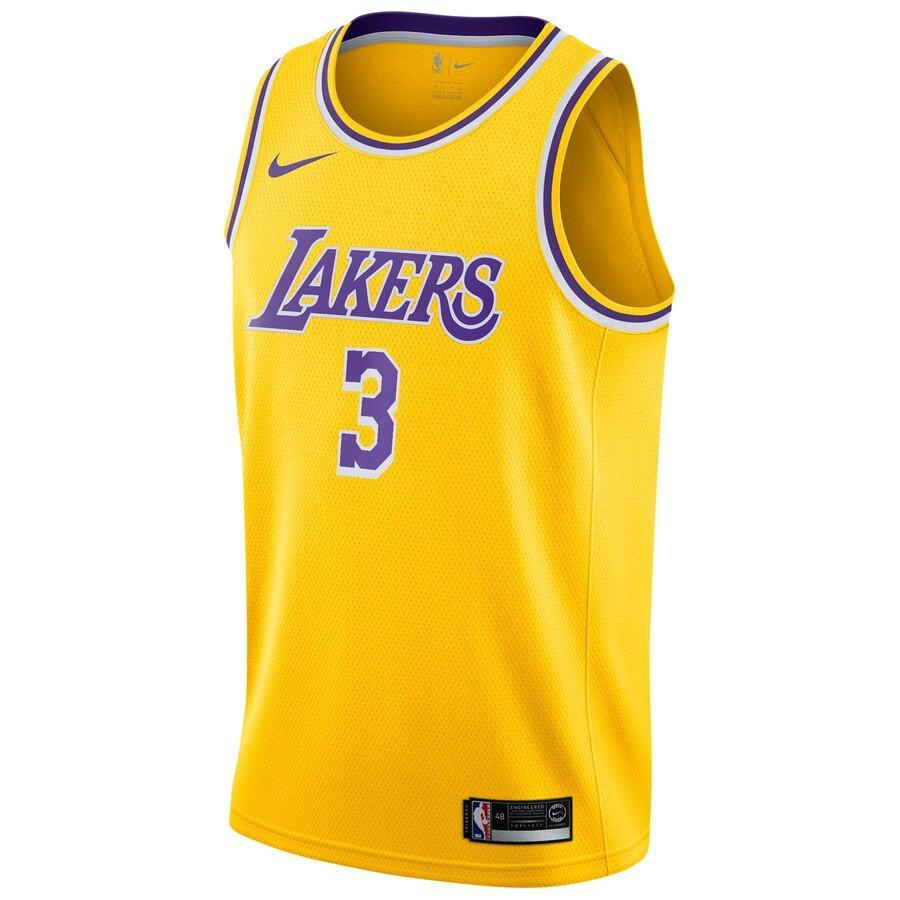 Anthony Davis Los Angeles Lakers Gold 2019/20 Swingman Jersey – Icon Edition