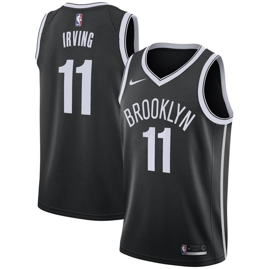 KI Basketball Shoe Irving Brooklyn Nets Black 2019/20 Swingman Jersey – Icon Edition