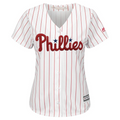 Bryce Harper 3 Philadelphia Phillies Women's White/Red Home Plus Size Official Cool Base Player Jersey