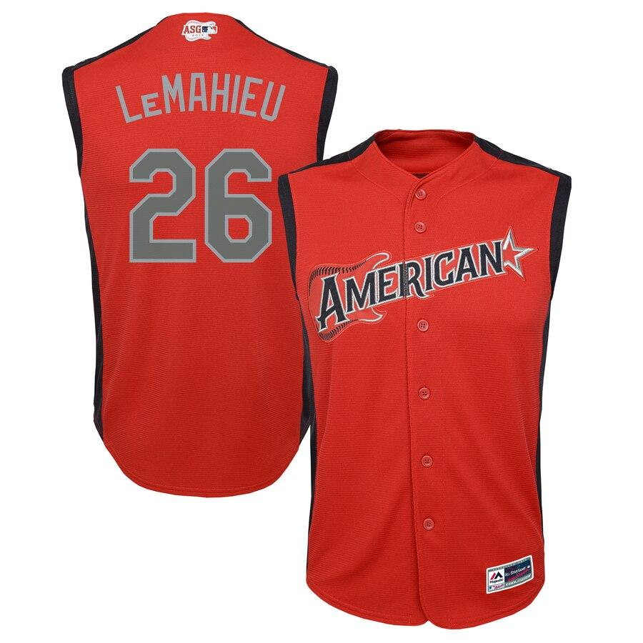 DJ LeMahieu 26 American League Youth Red   All-Star Game Player Jersey
