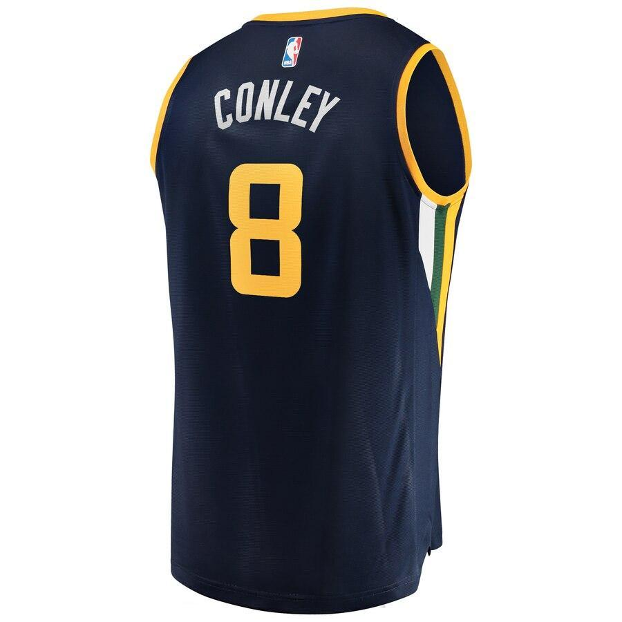 Mike Conley Utah Jazz Navy Fast Break Replica Jersey – Icon Edition