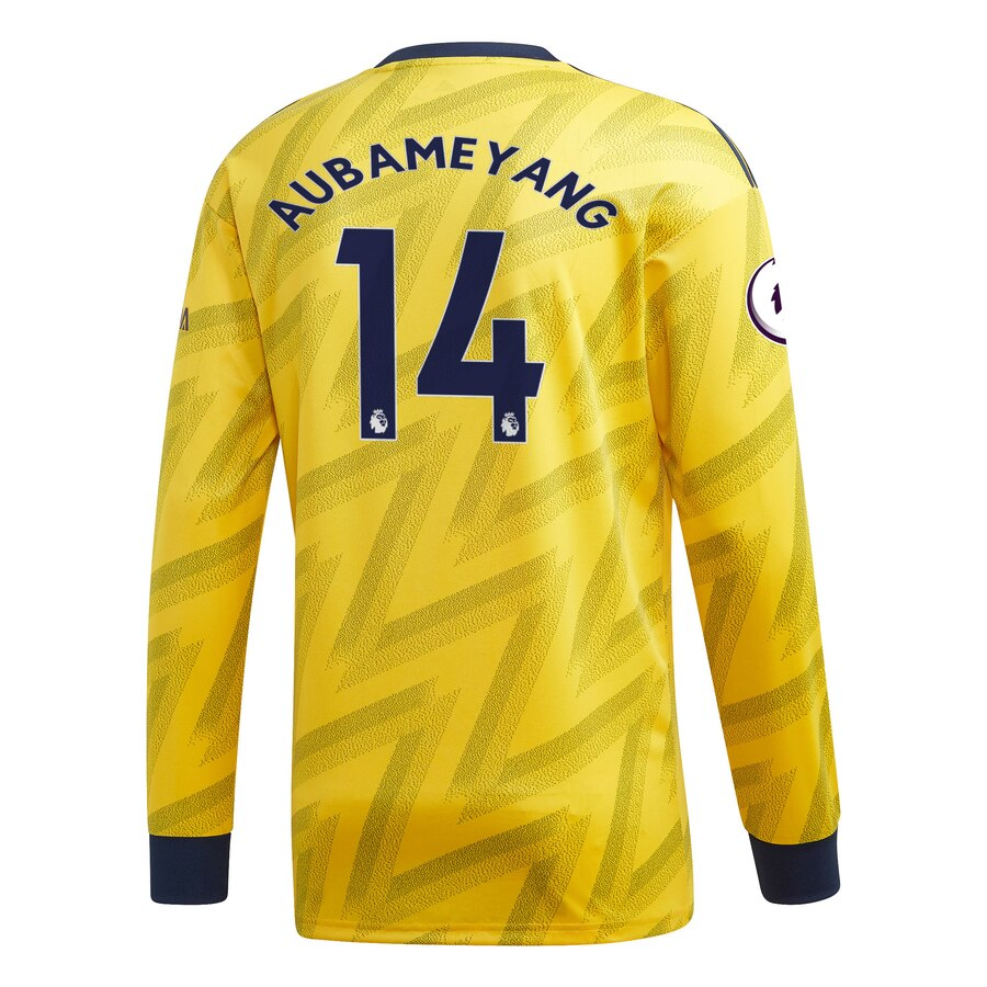 Aubameyang Classic Away Premium Player Long Sleeve Jersey – Yellow