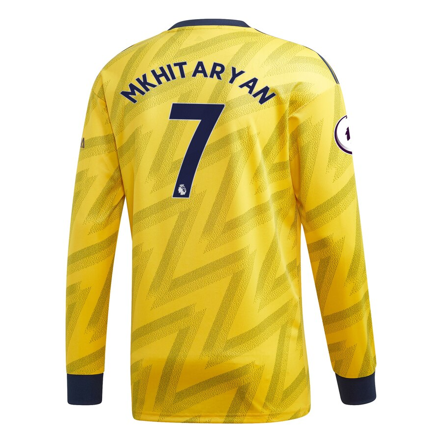 Mkhitaryan Classic Away Premium Player Long Sleeve Jersey – Yellow